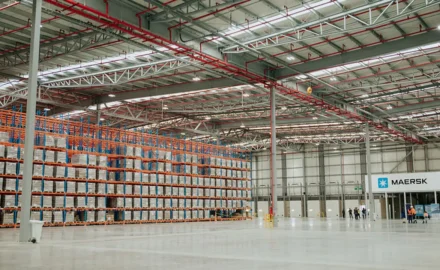 Inside Maersk's new fulfillment center in Funza, Colombia.