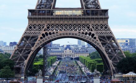 Eiffel Tower in Paris, France.