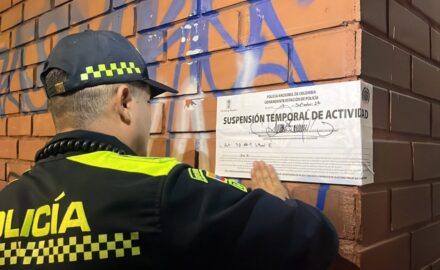 Multiple locations have been suspended. Photo provided by the City Hall of Medellín.