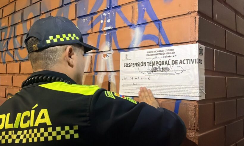 Multiple locations have been suspended. Photo provided by the City Hall of Medellín.