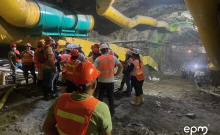 Hidroituango tunnel. Photo provided by EPM