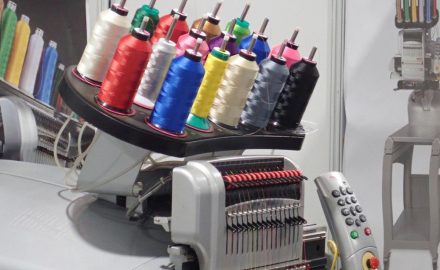 Yarns at Inexmoda in Medellín (photo © Loren Moss)