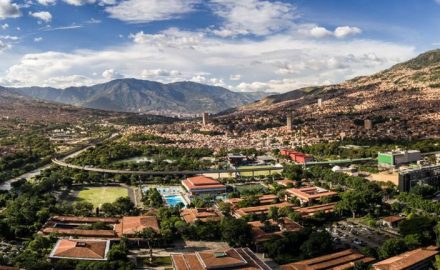 Medellín looking north from the University of Antioquia (photo courtesy ACI Medellín)