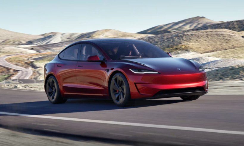 Tesla Model 3 (courtesy Tesla)