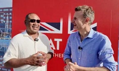 Loren Moss with Ambassador George Hodgson (photo © Loren Moss)