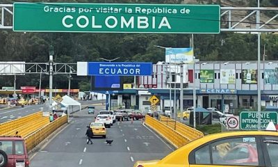 Border between Tulcán, Ecuador, and Ipiales, Colombia, at the Rumichaca International Bridge. (Photo Jadin Samit Vergara)