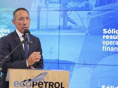 Photo 1. Ricardo Roa, president of Ecopetrol, during the presentation of the company’s 2024 report. Photo courtesy of Ecopetrol.