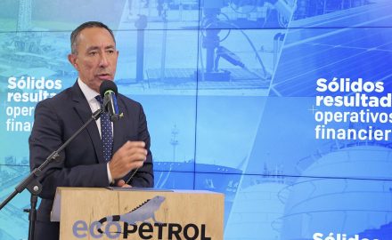 Photo 1. Ricardo Roa, president of Ecopetrol, during the presentation of the company’s 2024 report. Photo courtesy of Ecopetrol.
