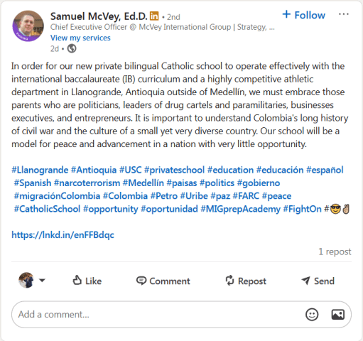 Samuel McVey crazy man