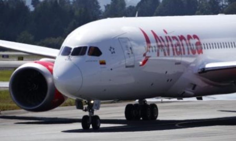 Avianca Boeing 787 Dreamliner at Medellín's Airport