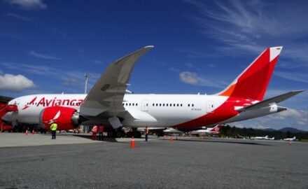 One of Avianca new 787s at Medellin's Airport