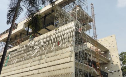 Centro Argos, under construction earlier this year.