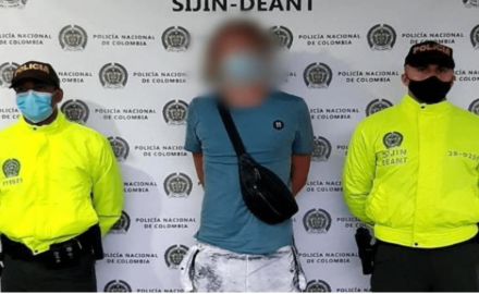 Vladimir Polyanskiy captured for the crime of drug trafficking in the city of Medellín.