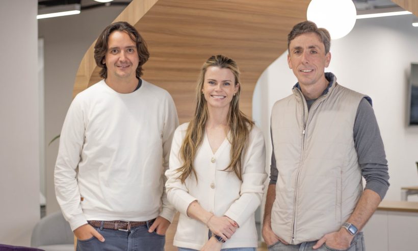 Habi leadership team members Sebastián Noguera (president and co-founder), Brynne McNulty Rojas (CEO and co-founder), and Marcos Kantt (CFO). (Credit: Habi)