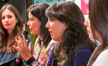 Women speaking