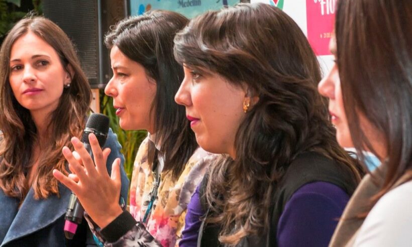 Women speaking