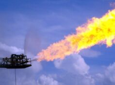 Natural gas well. (Photo credit: Ken Doerr)