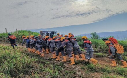 Drill rig.