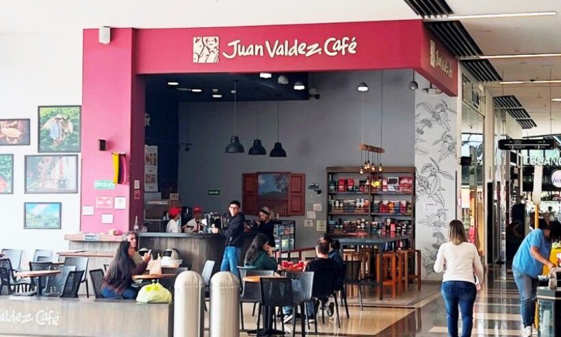 A Juan Valdez Coffee Shop in Llanogrande, outside of Medellín. (photo © Loren Moss)