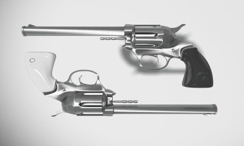 Pistols drawn.