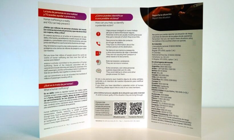 Avianca's anti-human trafficking document