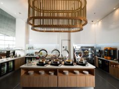 The renovated lounge offers updated design, and expanded culinary offerings for premium travelers. (photo courtesy LATAM)