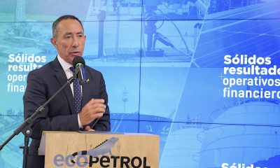 Photo 1. Ricardo Roa, president of Ecopetrol, during the presentation of the company’s 2024 report. Photo courtesy of Ecopetrol.