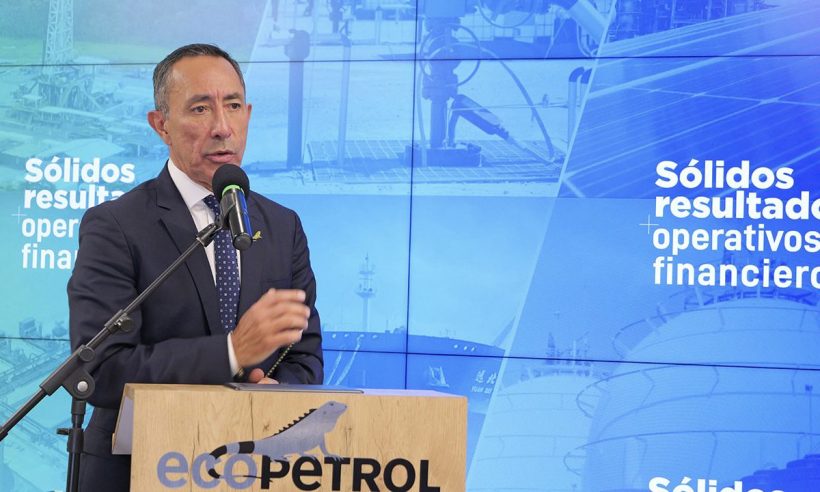Photo 1. Ricardo Roa, president of Ecopetrol, during the presentation of the company’s 2024 report. Photo courtesy of Ecopetrol.