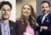 Presidential candidates, from left to right: Iván Cepeda, Pacto Histórico; Paloma Valencia, Centro Democrático; and Abelardo de la Espriella, Movimiento Salvación Nacional.