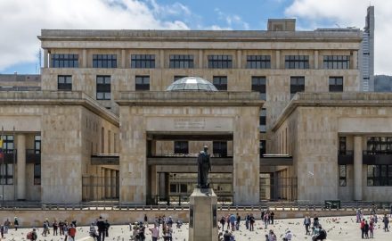 Exterior of Colombia’s Supreme Court building in downtown Bogotá. Photo courtesy of the Supreme Court.