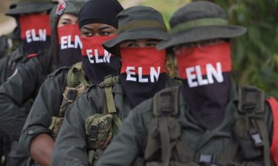Members of the ELN guerrilla group. Photo courtesy of the guerrilla organization, shared on its website.