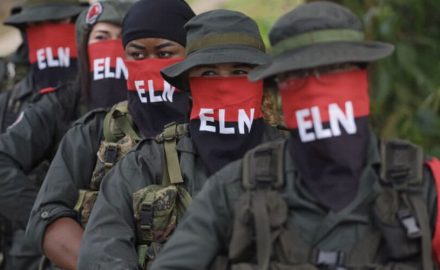 Members of the ELN guerrilla group. Photo courtesy of the guerrilla organization, shared on its website.