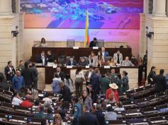 Members of Colombia’s House of Representatives attend a legislative session in Bogotá. Photo courtesy of the House of Representatives of Colombia.