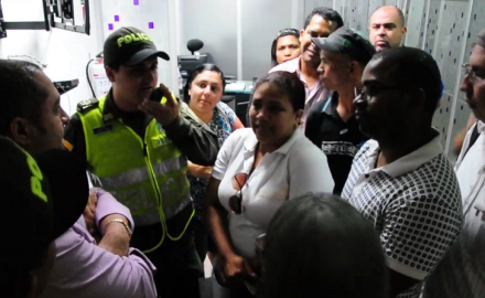 Angry fraud victims confront one of the Global Brokers ringleaders.