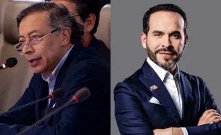 Gustavo Petro (left) & Abelardo de la Espriella (right)