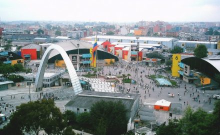 View from building of Corferias in Bogota Colombia