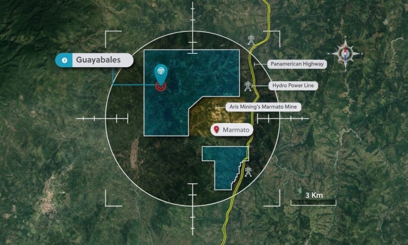 Guayabales Project in Caldas, Colombia, where Collective Mining is advancing exploration of the Apollo system. (Photo: Collective Mining)