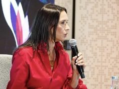 María Consuelo Araújo attends the “Proyecto Colombia: Construir el País Juntos” event organized by Grupo PRISA on August 5, 2026. Photo courtesy of the Cámara Colombiana de la Infraestructura.