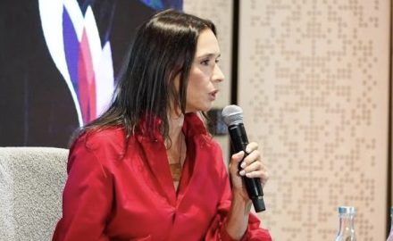 María Consuelo Araújo attends the “Proyecto Colombia: Construir el País Juntos” event organized by Grupo PRISA on August 5, 2026. Photo courtesy of the Cámara Colombiana de la Infraestructura.