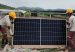 Technicians install solar panels at EPM's Tepuy facility in Colombia (photo courtesy EPM)