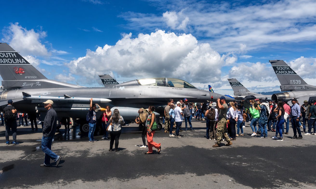 Picture of the F-AIR Thunderbirds in 2019.