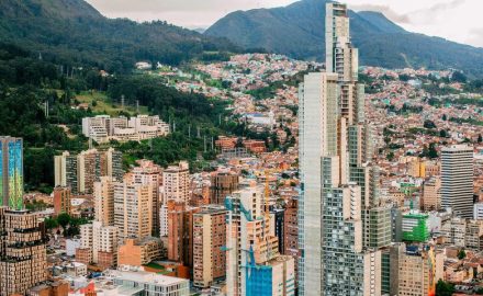 Office towers in Bogotá, Colombia
