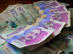 Colombian 50,000-peso banknotes