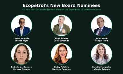 Portraits of the six new nominees to the Ecopetrol board of directors