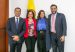 Colombia's technology minister Alexandra Falla Zerrate with the ministry's two new vice ministers and secretary general.