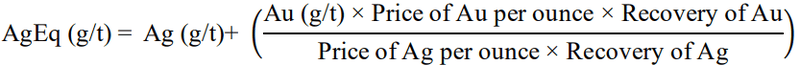 Silver equivalent calculation formula